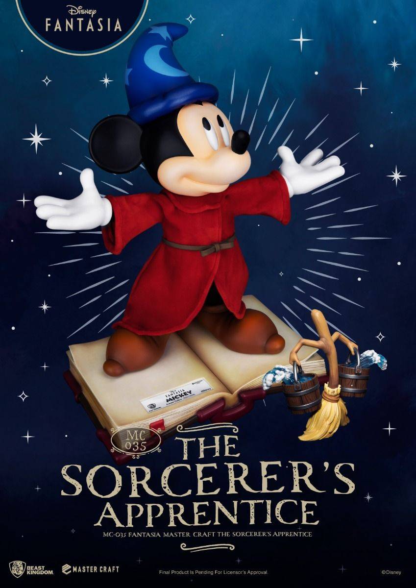 Disney Fantasia Mickey Mouse The Sorcerers Apprentice Master Craft Statue by Beast Kingdom (MC-035) - Image 4