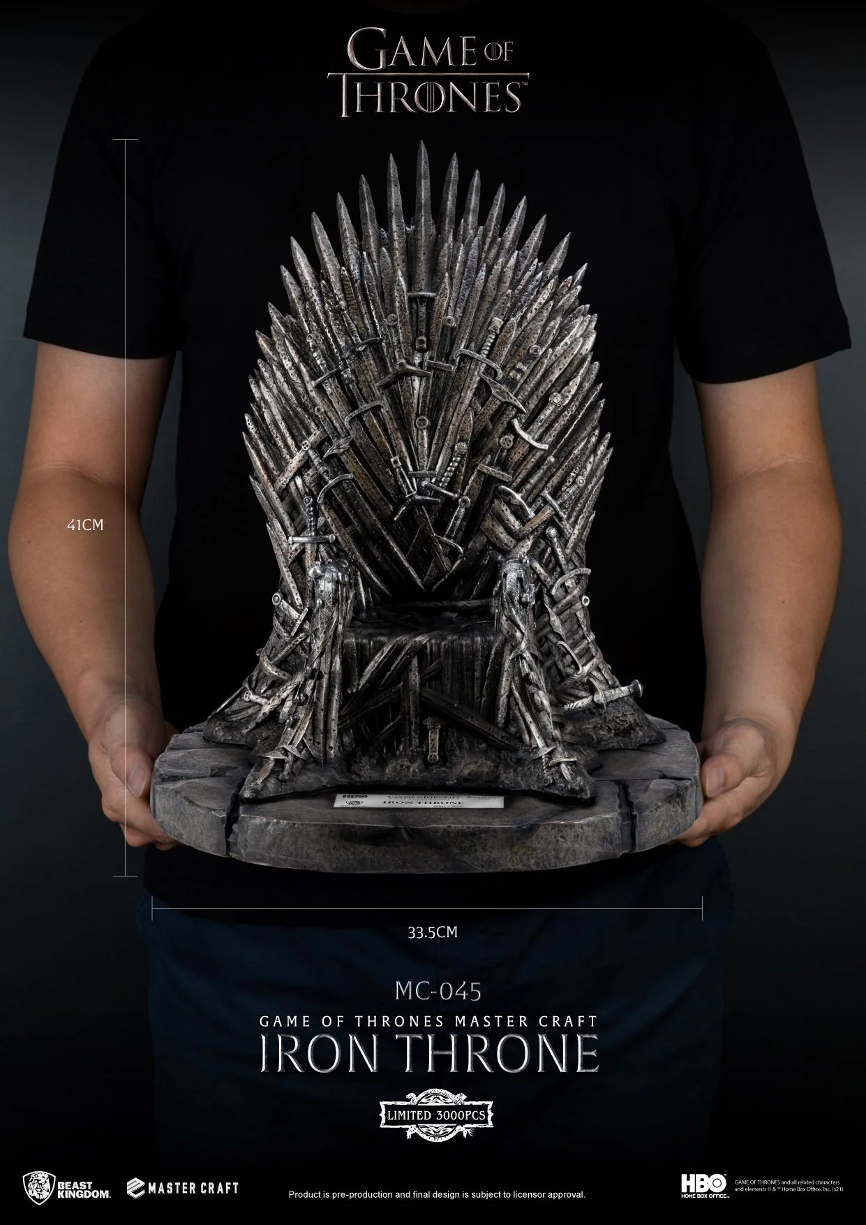 Game of Thrones Iron Throne  Master Craft Statue by Beast Kingdom (MC-045) - Image 2