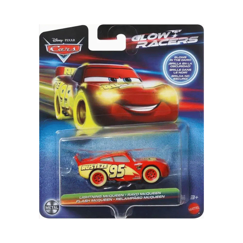 Cars Night Racing Die-Cast Singles LIGHTNING MCQUEEN By Mattel