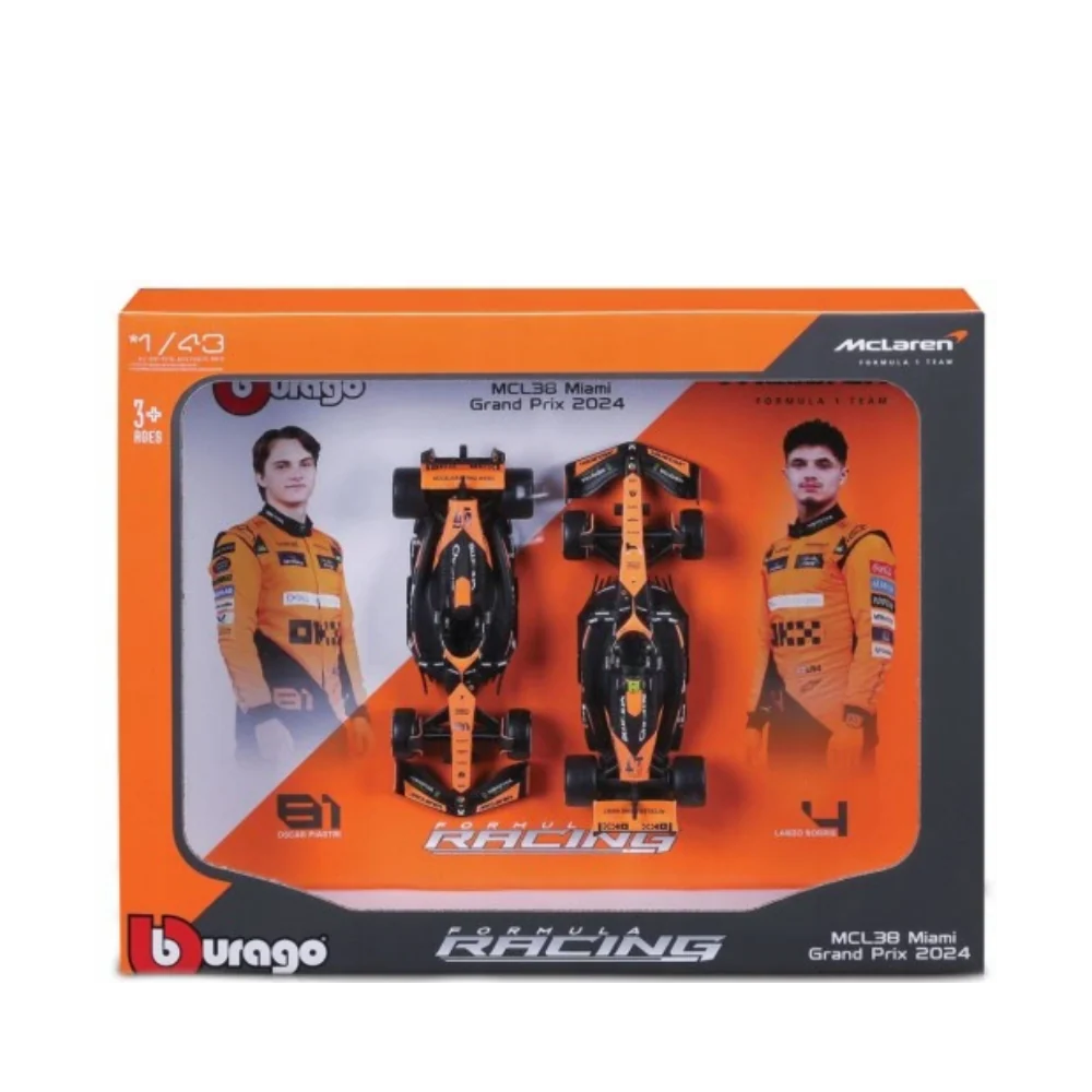 Mclaren 1:43 Formula (Without Helmet & Plastic Stand) - Mclaren Team Toys by Bburago