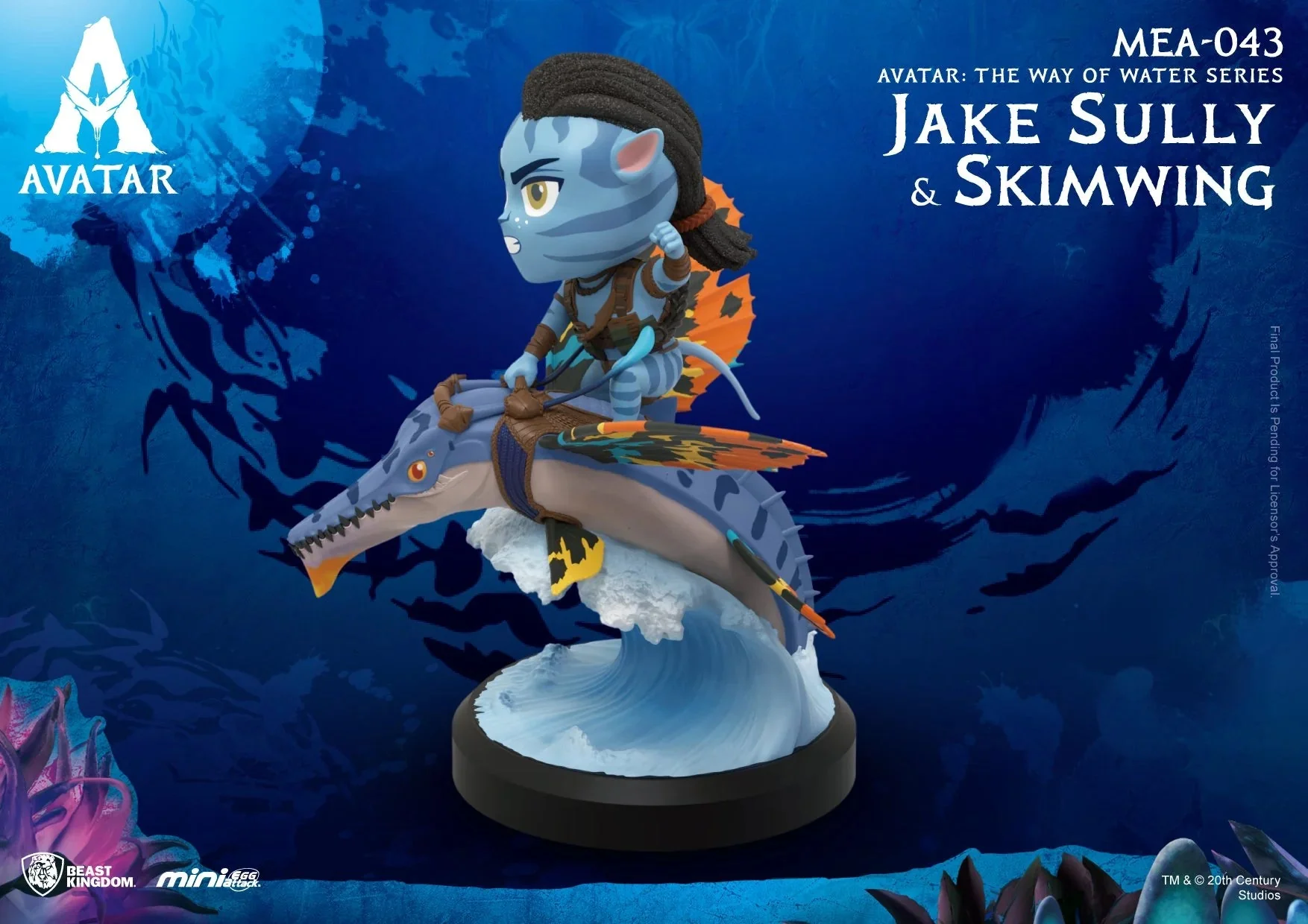 Avatar : The Way Of Water Series Jake Sully & Skimwing Mini Egg Attack Figure by Beast Kingdom (MEA-043) - Image 2