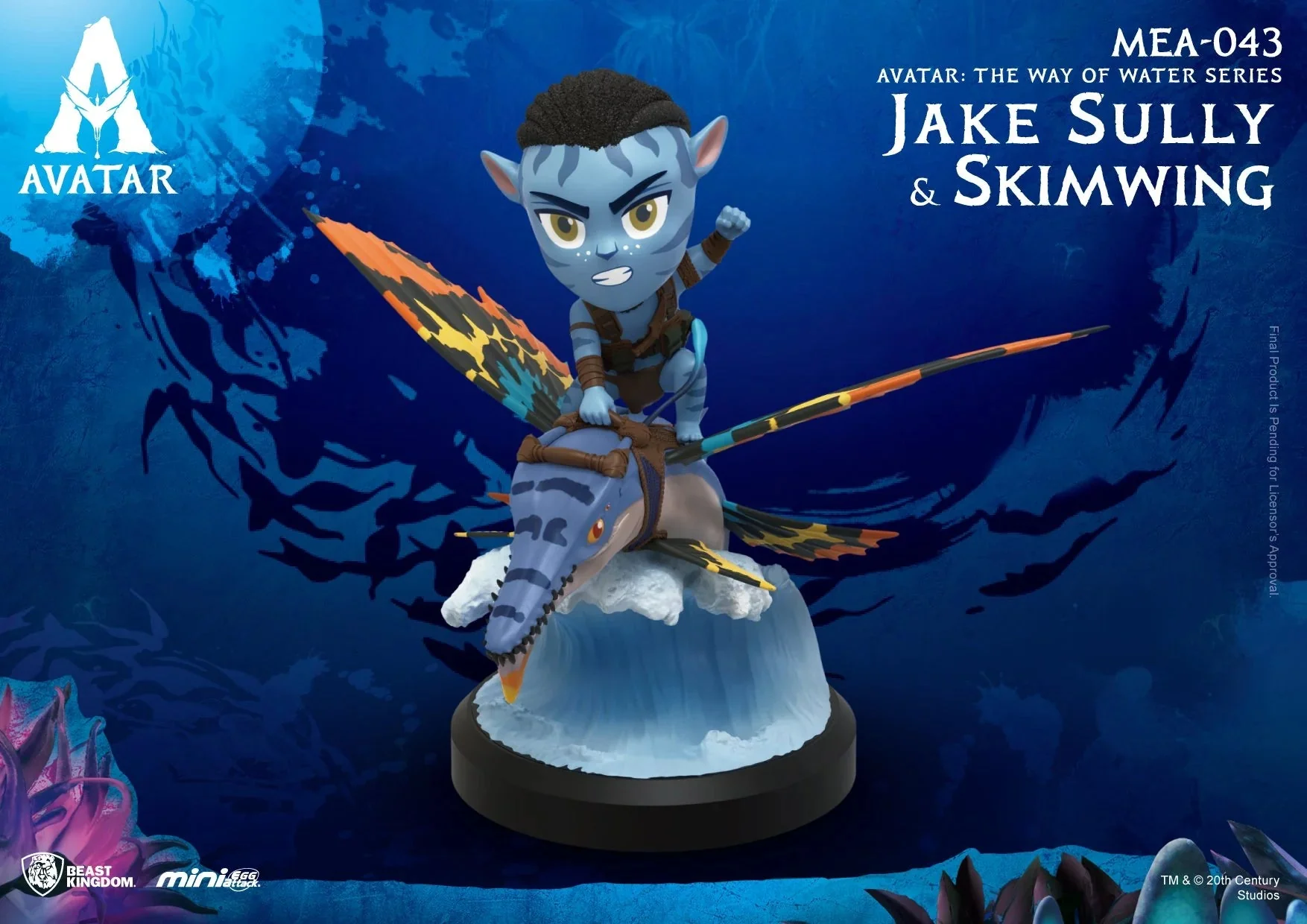 Avatar : The Way Of Water Series Jake Sully & Skimwing Mini Egg Attack Figure by Beast Kingdom (MEA-043) - Image 3