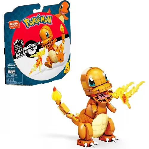 Mega Blocks Pokémon Build & Show Charmander Toys by Mattel