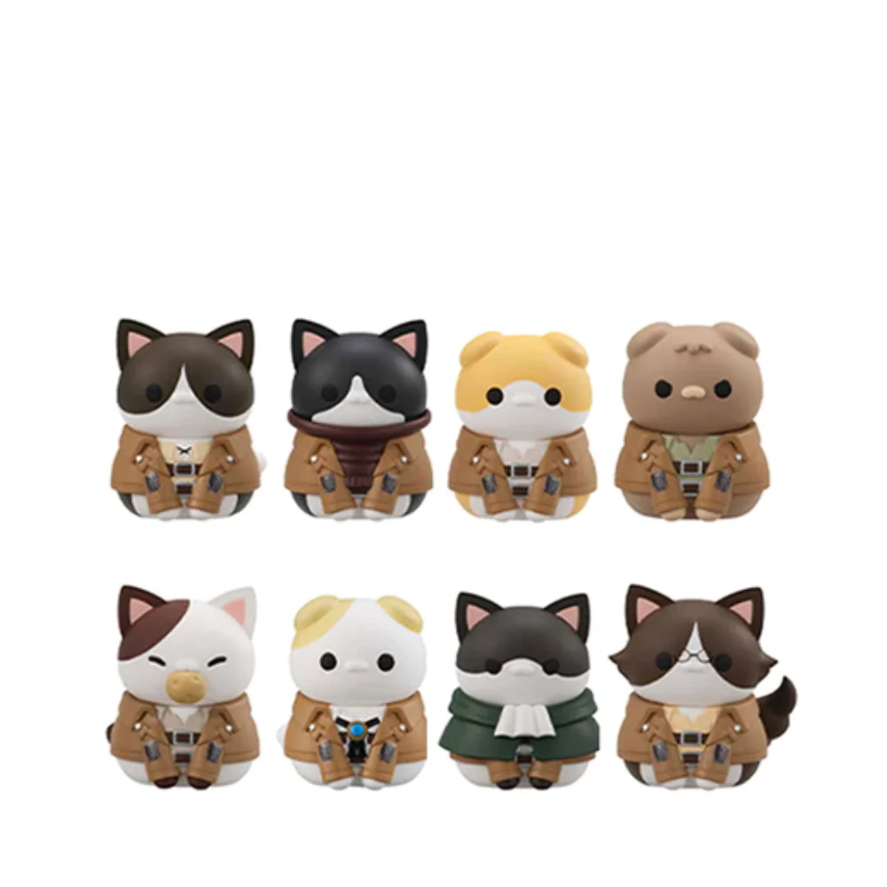 Attack On Titan Mega Cat Project Trading Figures Gathering Scout Regiment Danyan! (Special Edition Set) by Megahouse