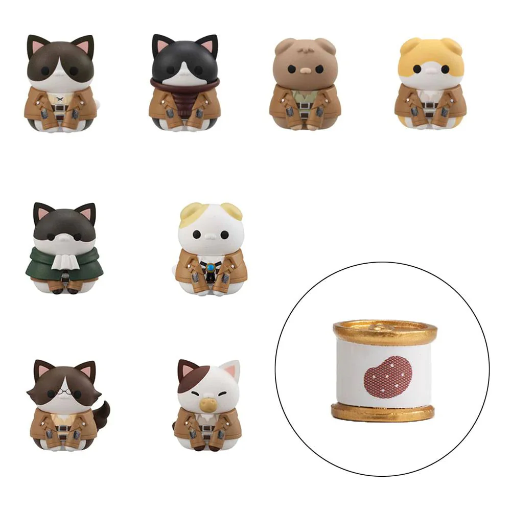 Attack On Titan Mega Cat Project Trading Figures Gathering Scout Regiment Danyan! (Special Edition Set) by Megahouse - Image 2