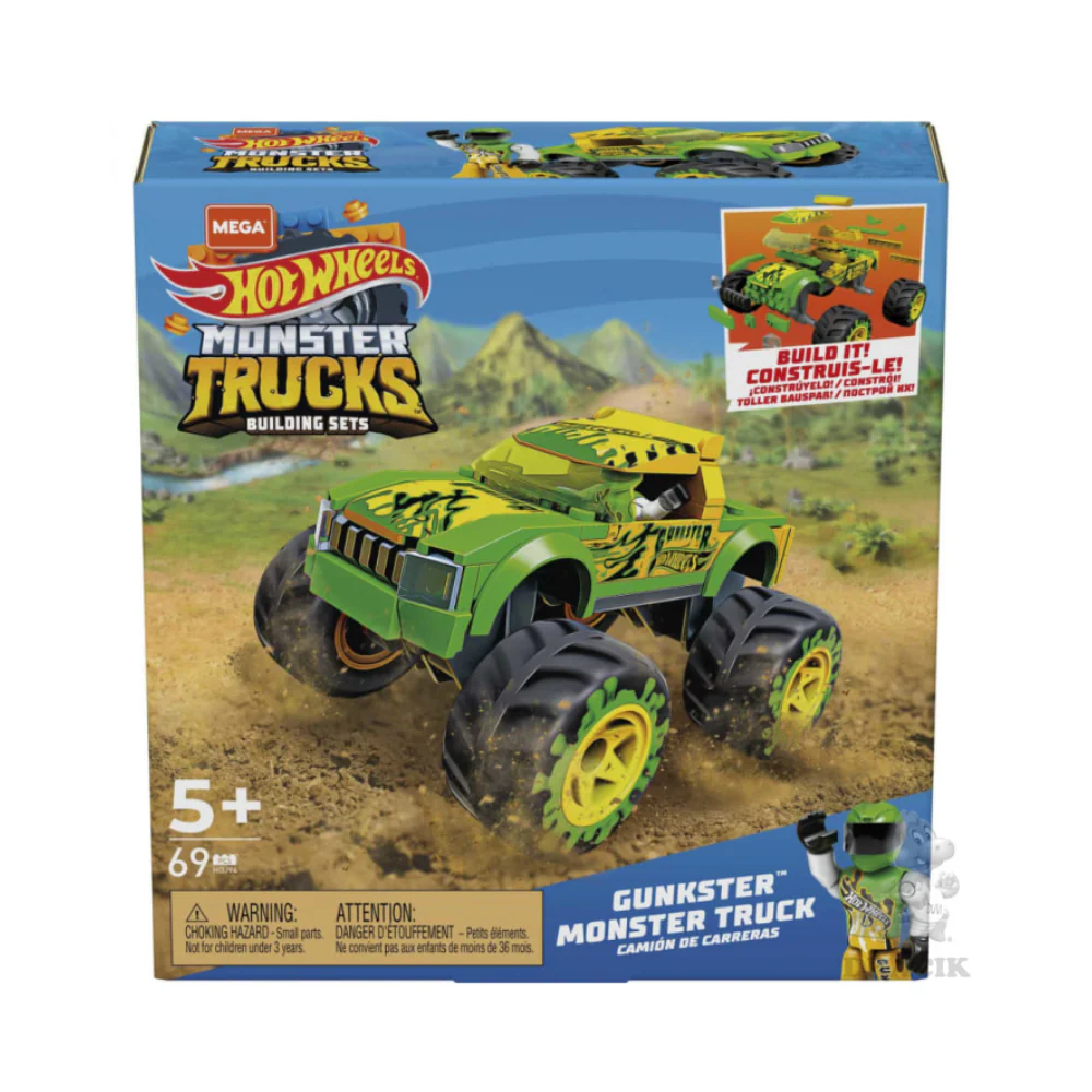 Mega Brands Hot Wheels Gunkster Monster Truck