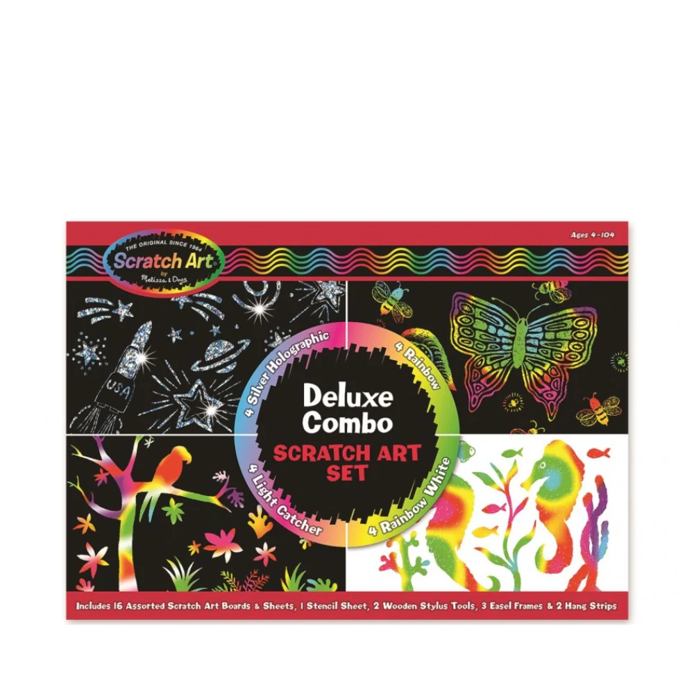 Melissa and Doug Deluxe Combo Scratch Art Set