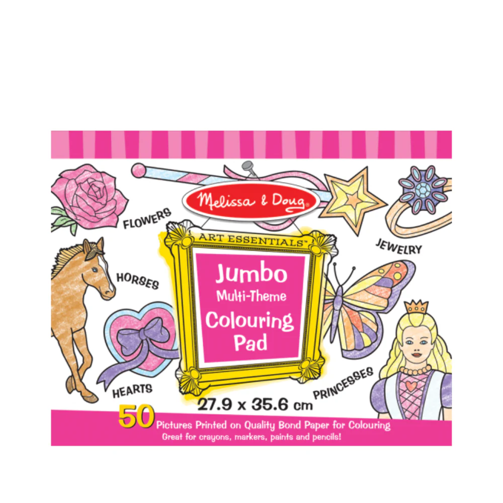 Melissa and Doug Jumbo Coloring Pad - Pink (11" x 14")