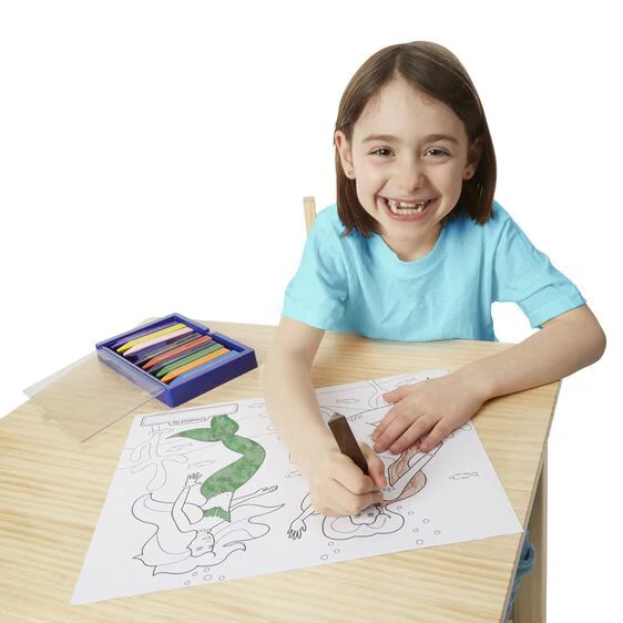 Melissa and Doug Jumbo Coloring Pad - Pink (11" x 14") - Image 2