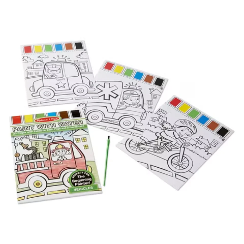 Melissa and Doug Paint with Water - Vehicles - Image 3