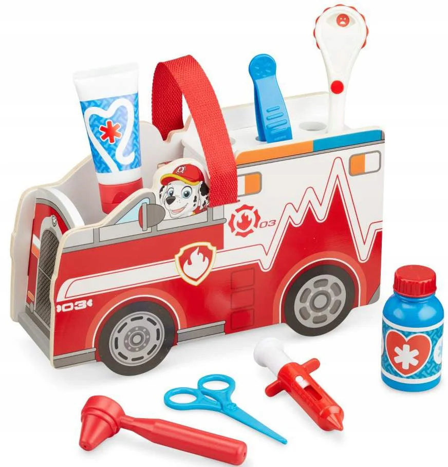 Melissa and Doug Paw Patrol Marshall's Wooden Rescue Caddy - Image 5