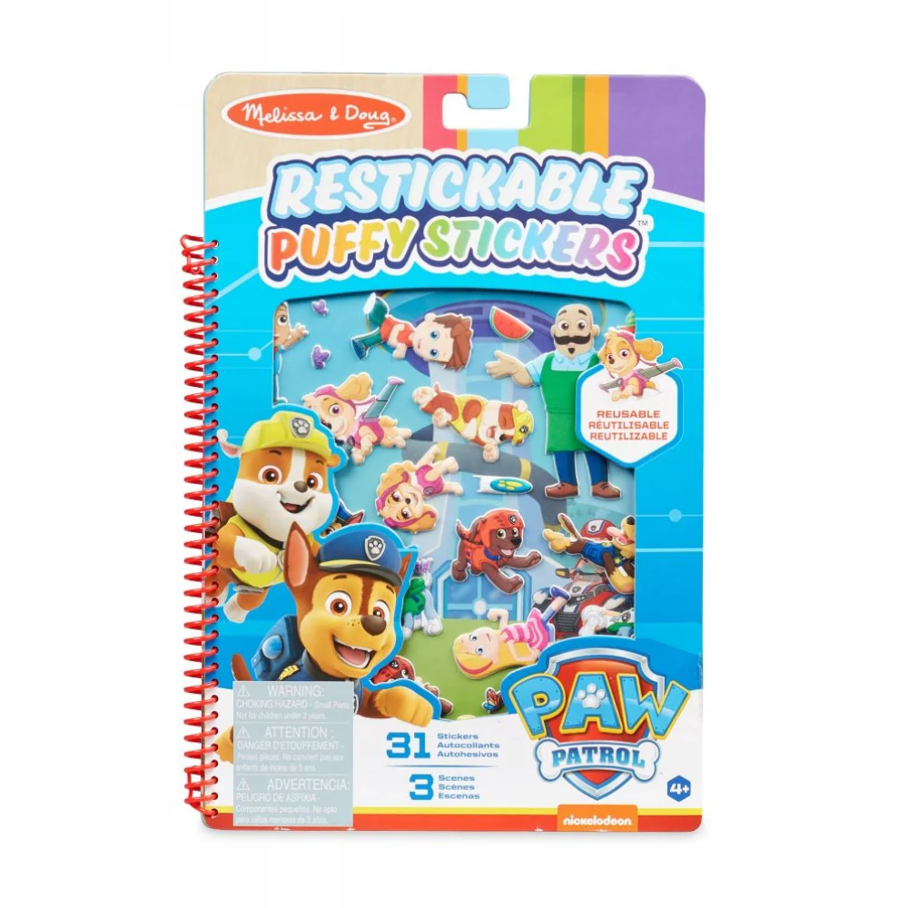 Melissa and Doug Paw Patrol Puffy Sticker - Adventure Bay