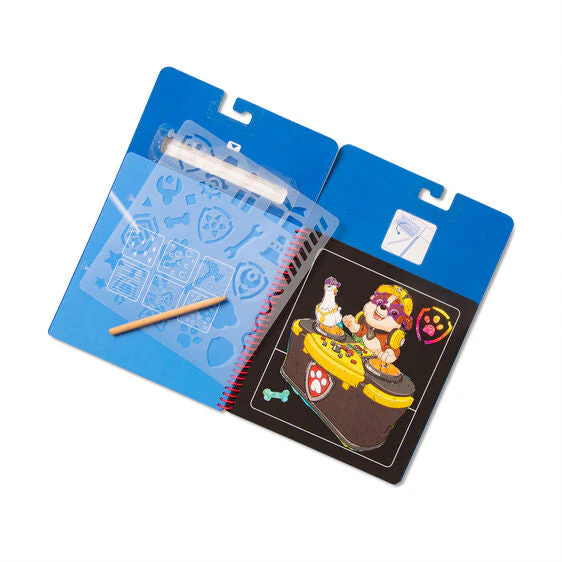 Melissa and Doug Paw Patrol Scratch Art Pad - Chase - Image 4