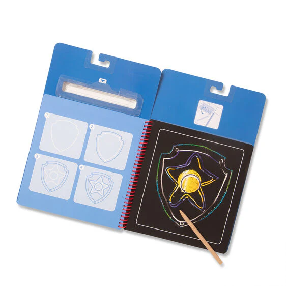Melissa and Doug Paw Patrol Scratch Art Pad - Chase - Image 6