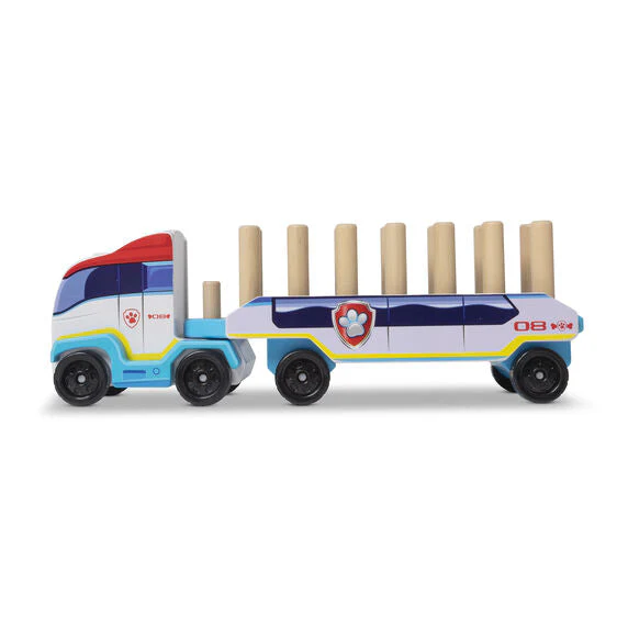 Melissa and Doug Paw Patrol Wooden ABC Block Truck - Image 4