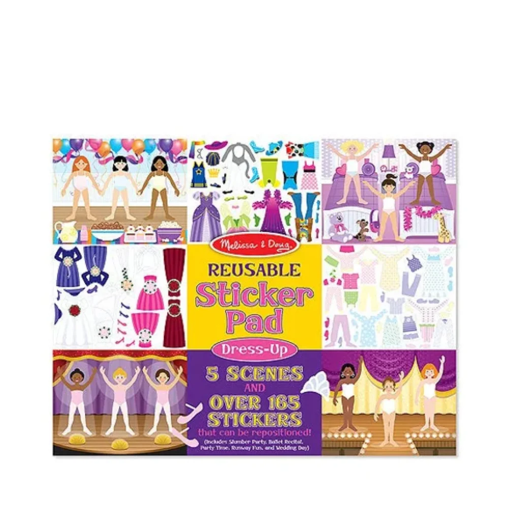 Melissa and Doug Reusable Sticker Pad - Dress Up