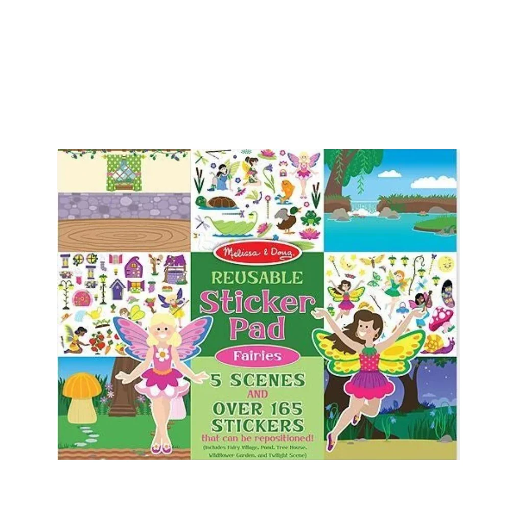 Melissa and Doug Reusable Sticker Pad - Fairies