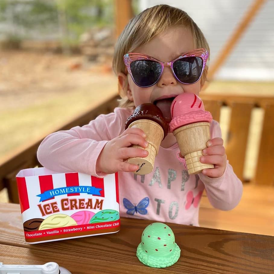 Melissa and Doug Scoop & Stack Ice Cream Cone Playset - Image 4