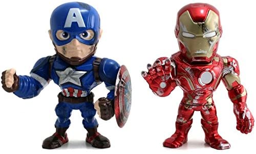Metals Marvel 4 inch Movie Twin Pack - Captain America Ironman (M51)