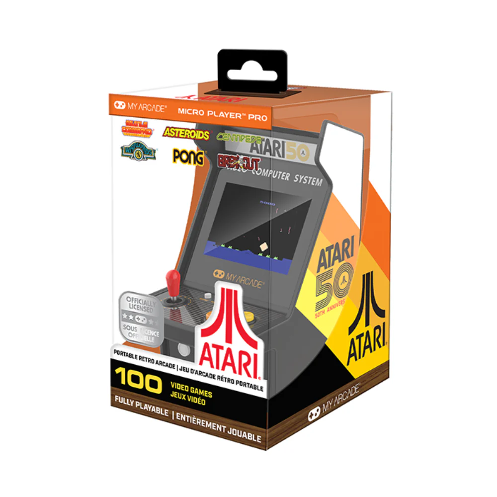 Micro Player 6.7" Atari Portable Retro Arcade (100 Games In 1)