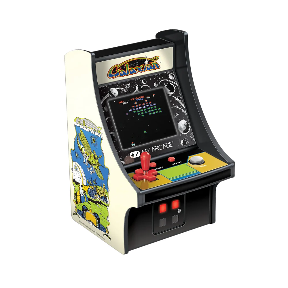 Micro Player 6.75" Galaxian Collectible Retro - White & Black - Image 2
