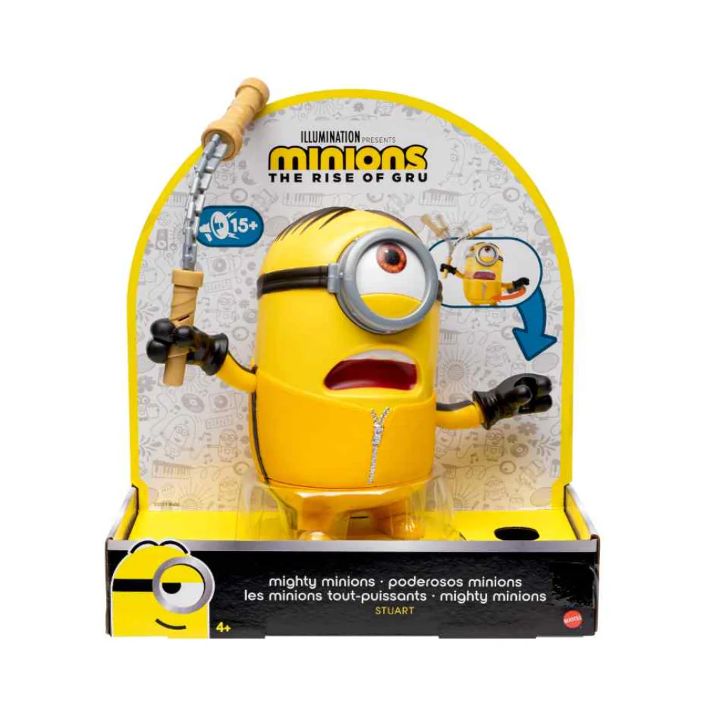 Mighty Minions Kung Fu Action Talking Stuart Action Figure with Sounds