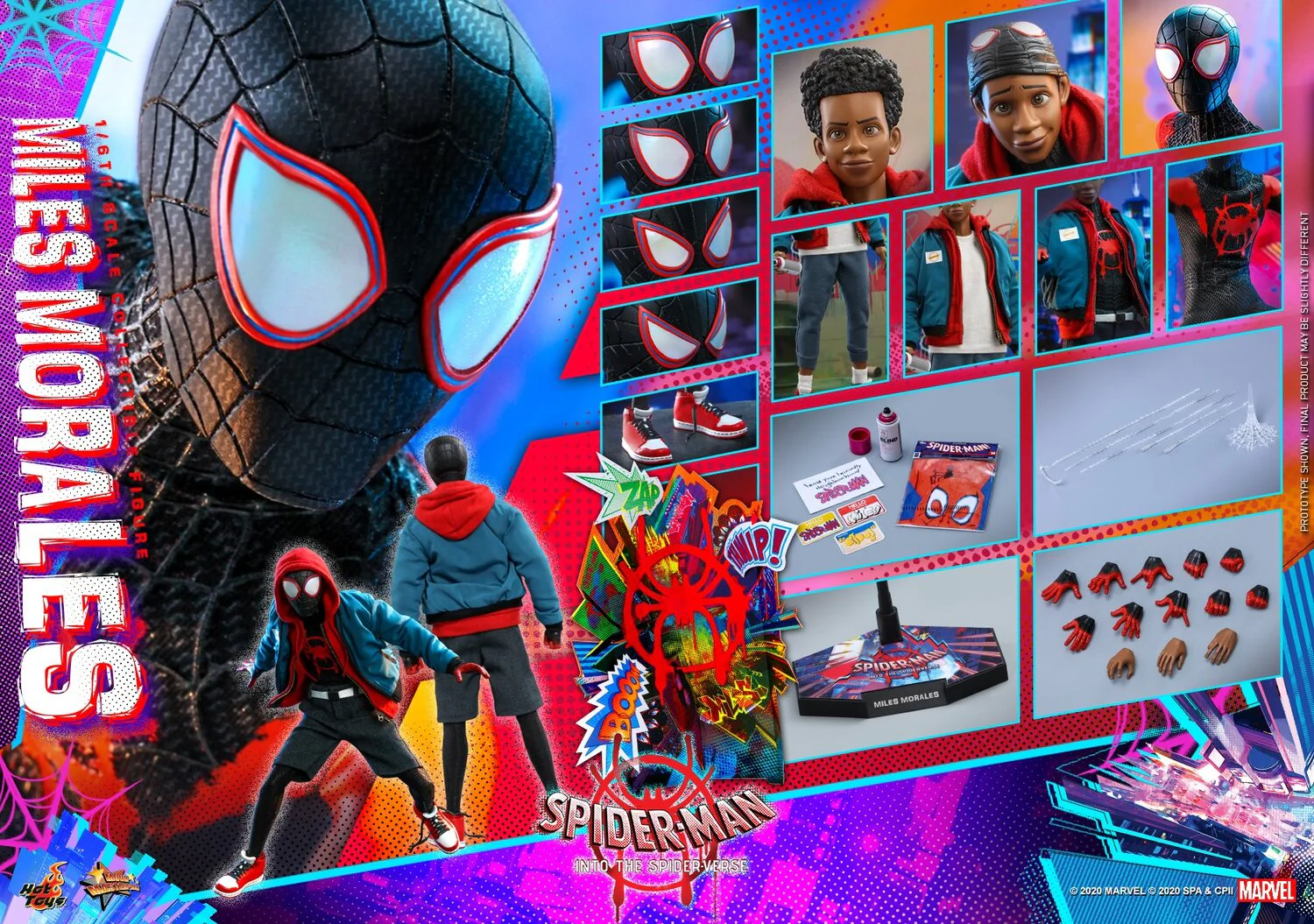 Spider-Man: Into The Spider-Verse - Miles Morales 1/6 Scale Figure By Hot Toys - Image 3
