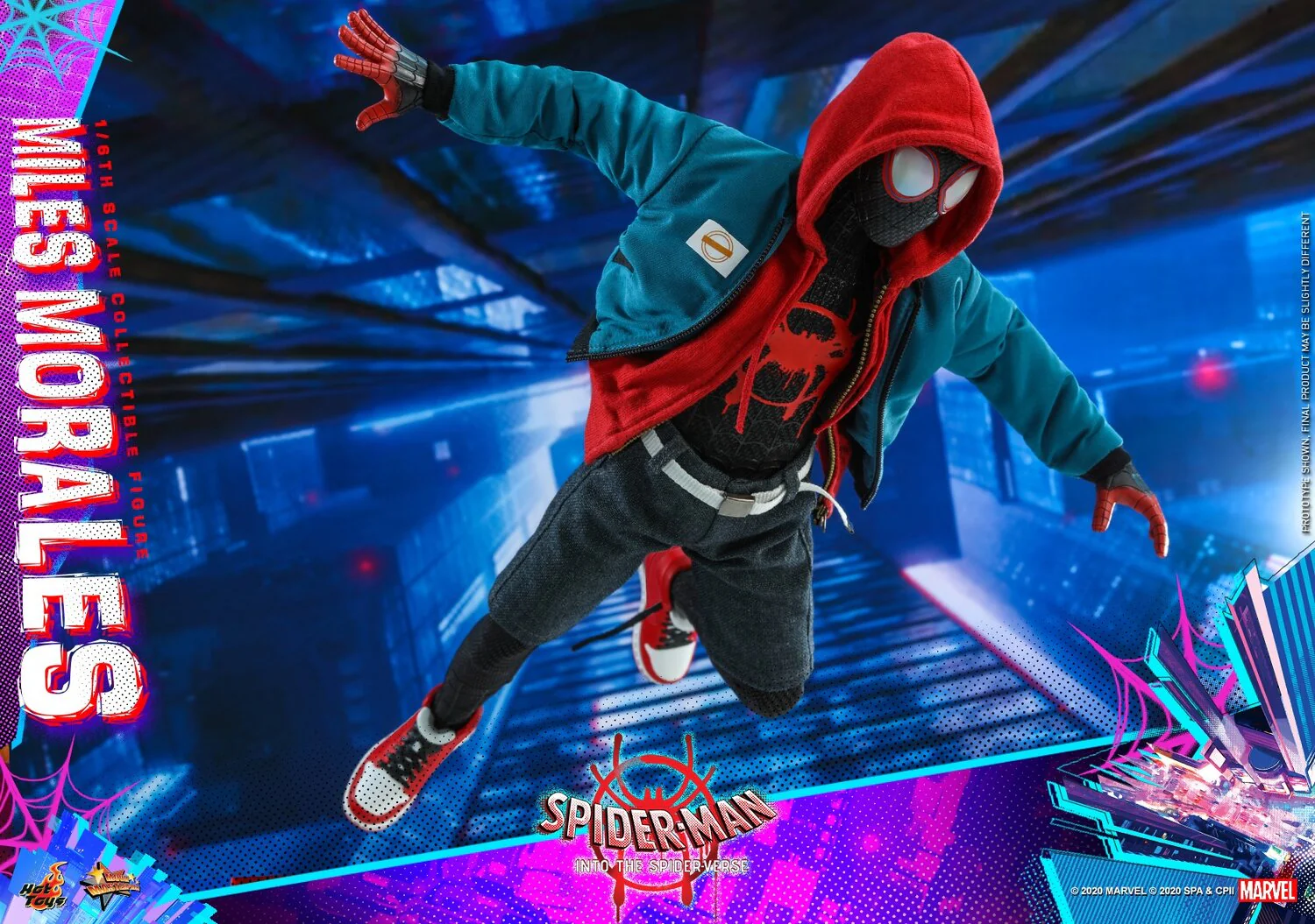 Spider-Man: Into The Spider-Verse - Miles Morales 1/6 Scale Figure By Hot Toys - Image 5