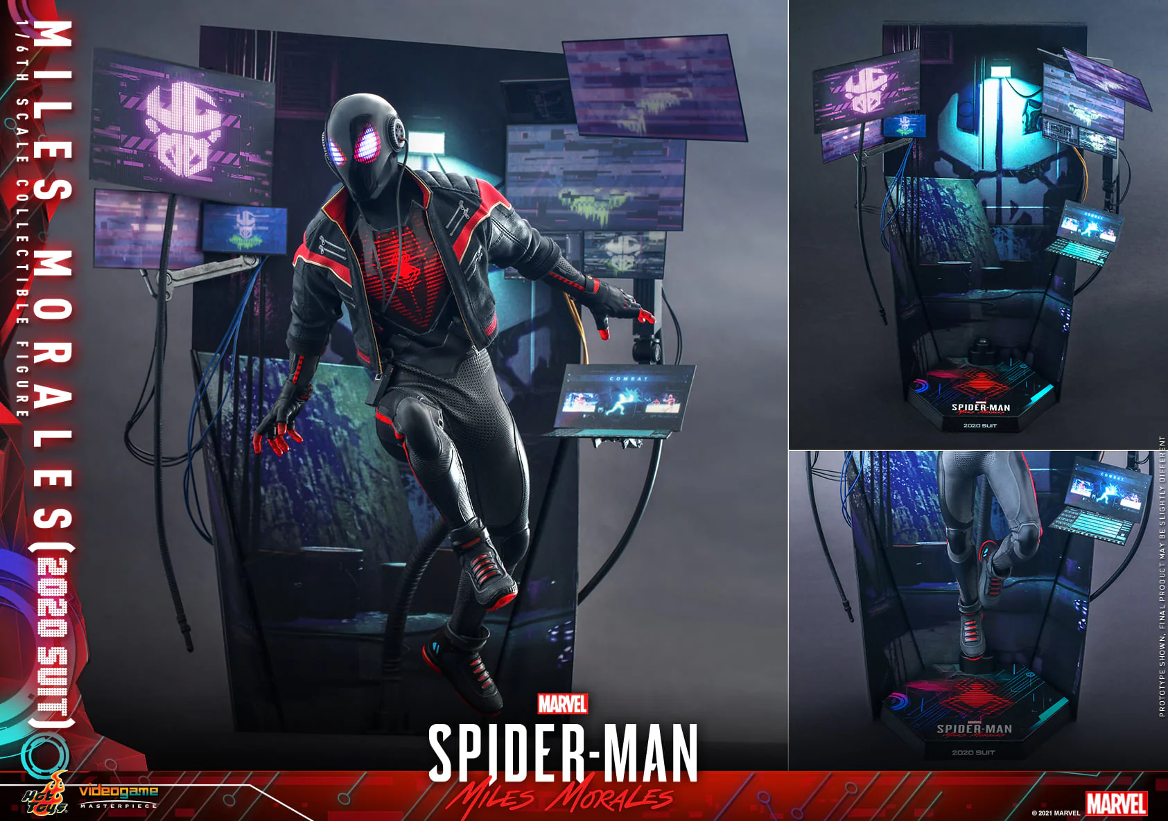Spider-Man Miles Morales (2020 Suit) 1/6 Scale Figure By Hot Toys - Image 3