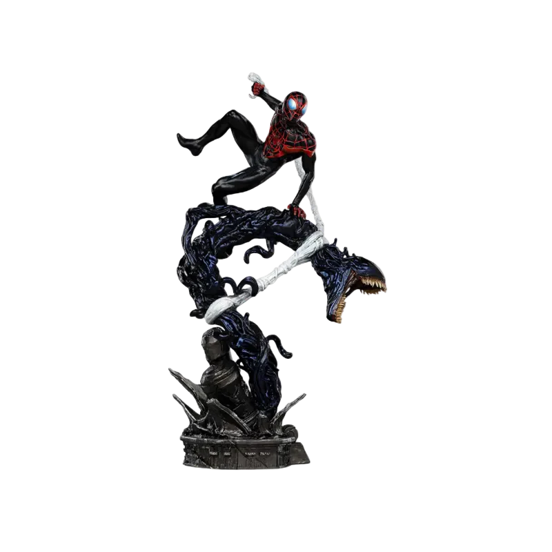 Miles Morales Spider-Man vs Villains Diorama BDS Art 1/10 Scale By Iron Studios