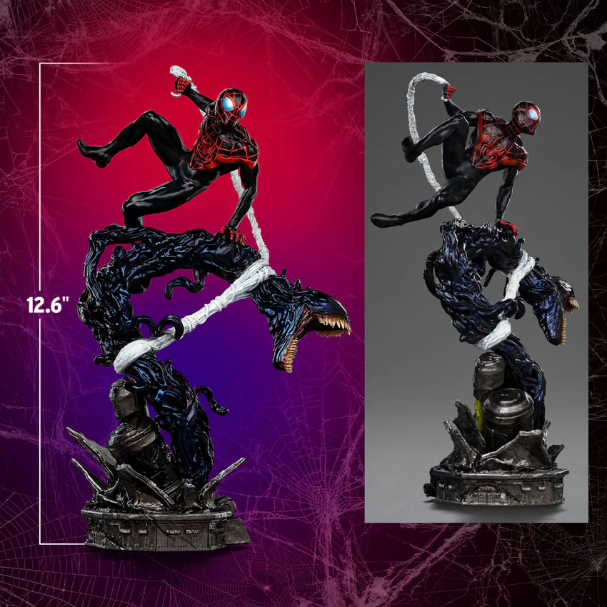 Miles Morales Spider-Man vs Villains Diorama BDS Art 1/10 Scale By Iron Studios - Image 2