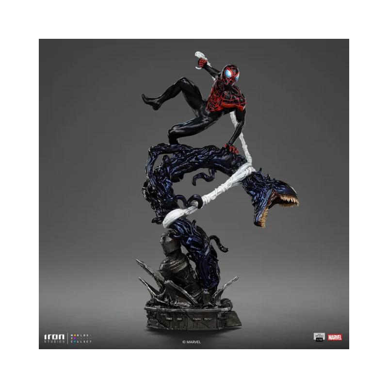 Miles Morales Spider-Man vs Villains Diorama BDS Art 1/10 Scale By Iron Studios - Image 4