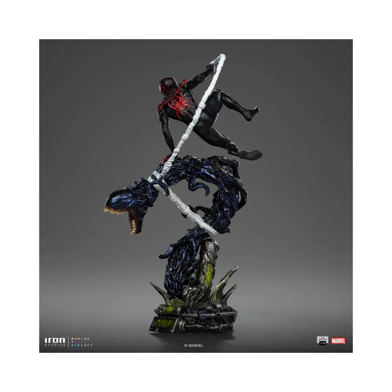 Miles Morales Spider-Man vs Villains Diorama BDS Art 1/10 Scale By Iron Studios - Image 7