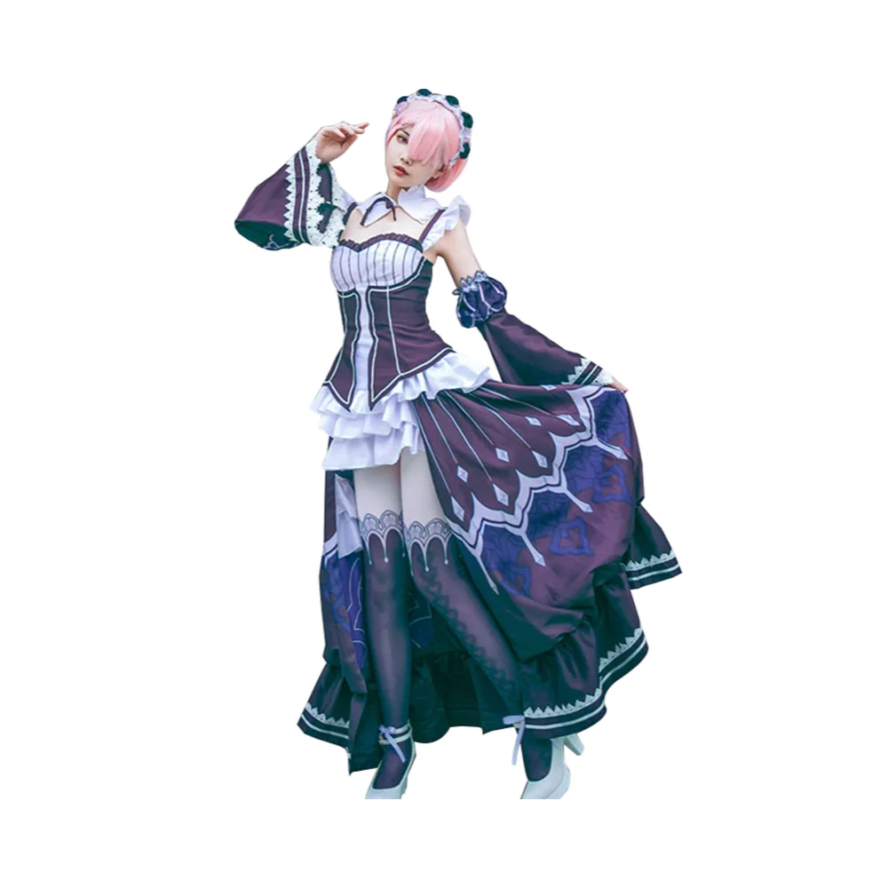 Re:Zero Starting Life in Another World Rem/Ram Cosplay for Adults