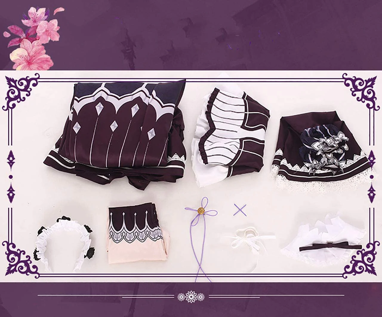 Re:Zero Starting Life in Another World Rem/Ram Cosplay for Adults - Image 2