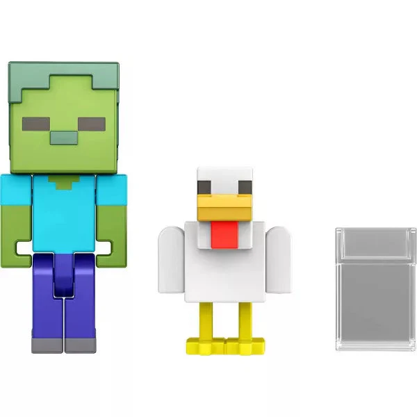 Minecraft Build-A-Portal Zombie Chicken Jockey Figure Set - Image 3