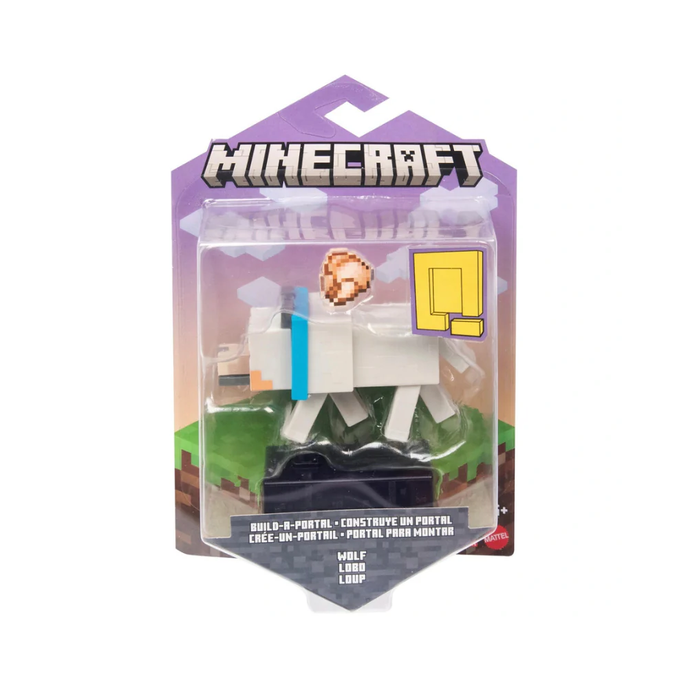 Minecraft Build-A-Portal Wolf Figure