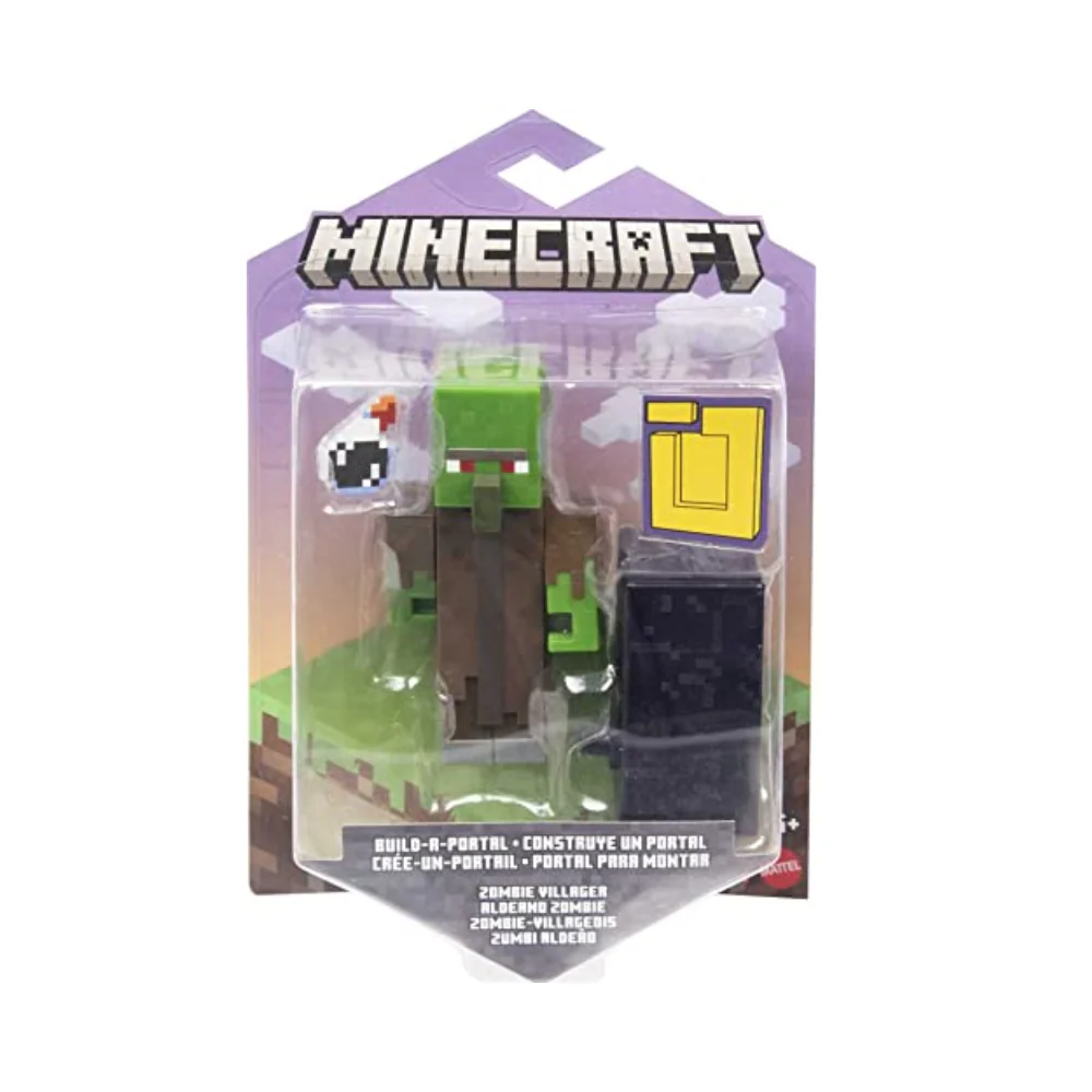 Minecraft Build-A-Portal Zombie Villager Figure