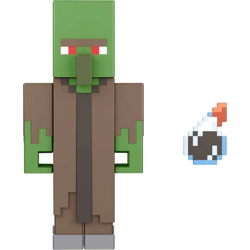 Minecraft Build-A-Portal Zombie Villager Figure - Image 2