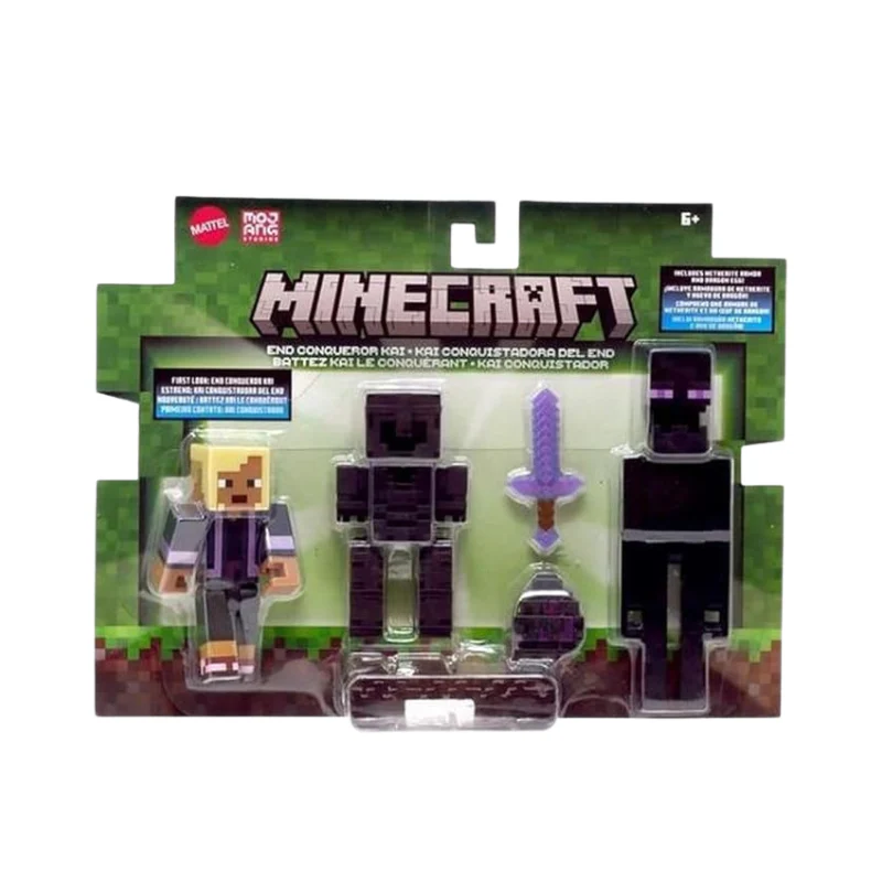 Minecraft Core 3.2 In Figure 2-Pack End Conqueror Toys by Mattel