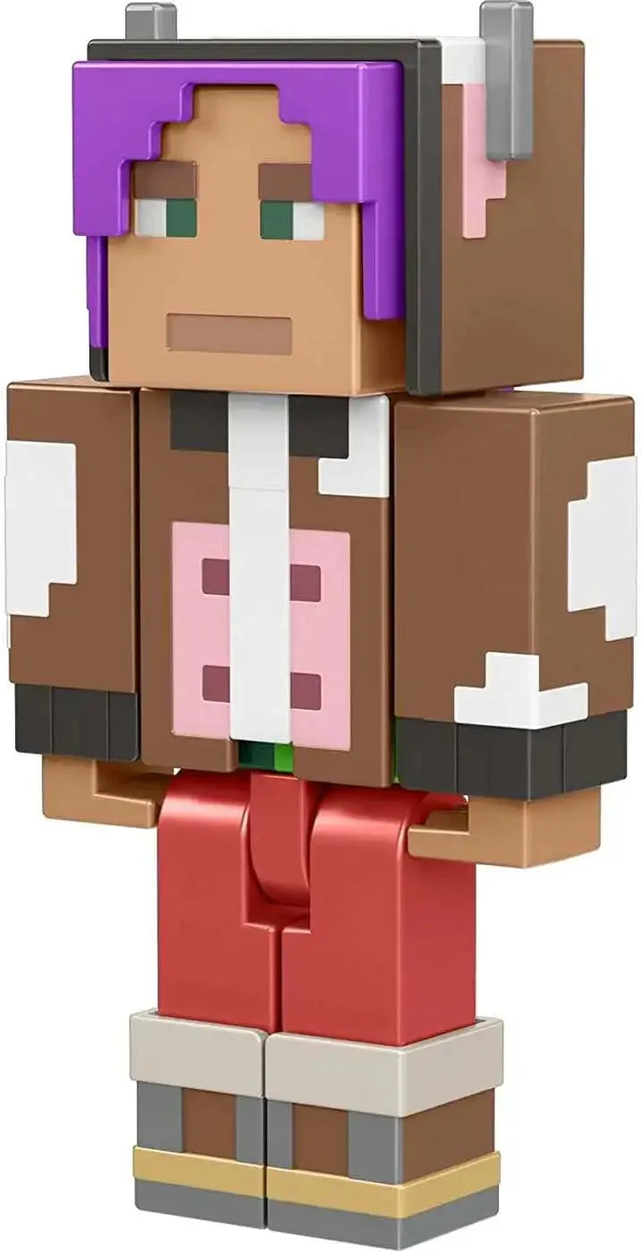 Minecraft Creator Series Hoodie with Mooing Hoodie Action Figure by Mattel - Image 3