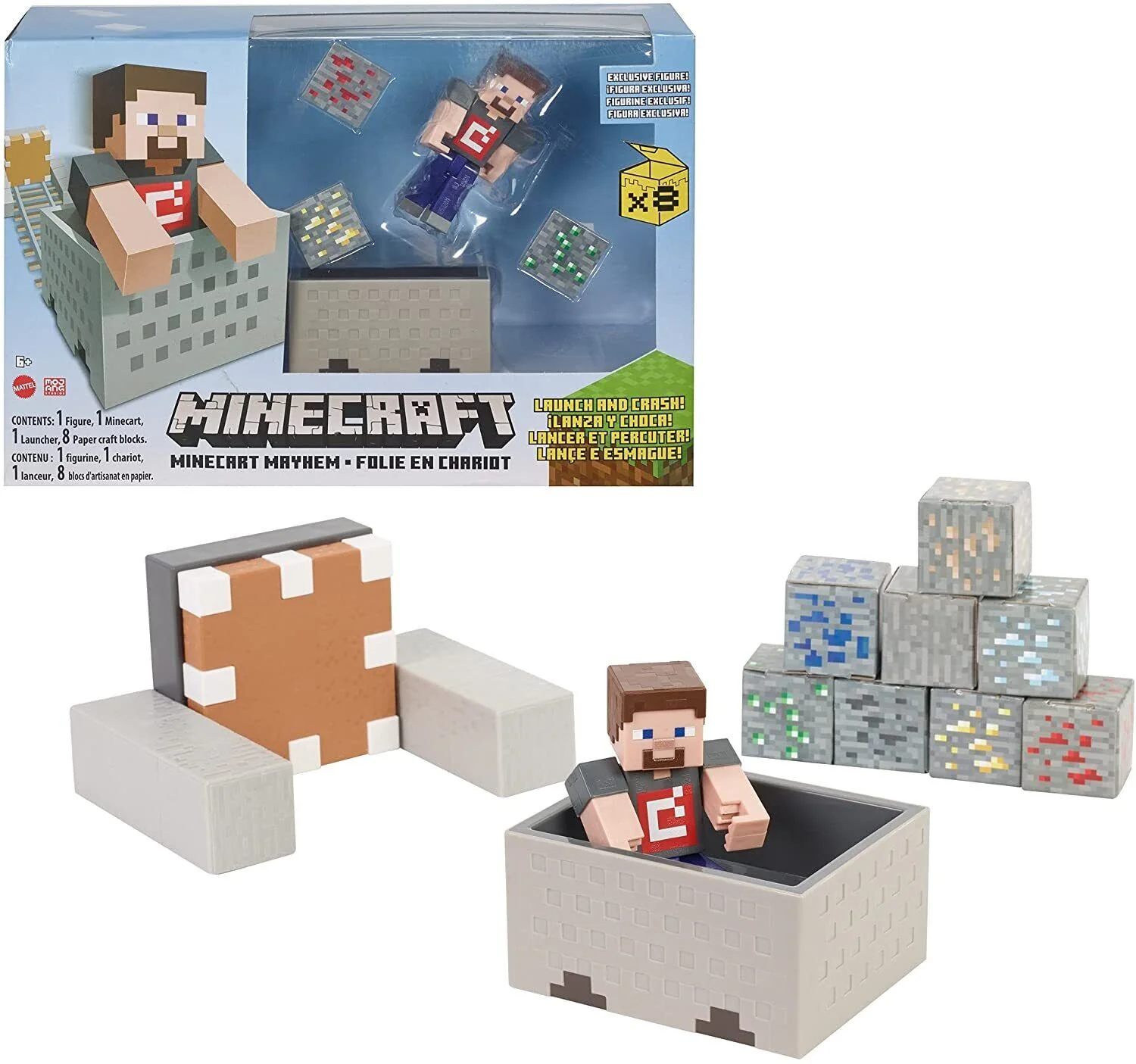 Minecraft Minecart Mayhem Playset - Image 2