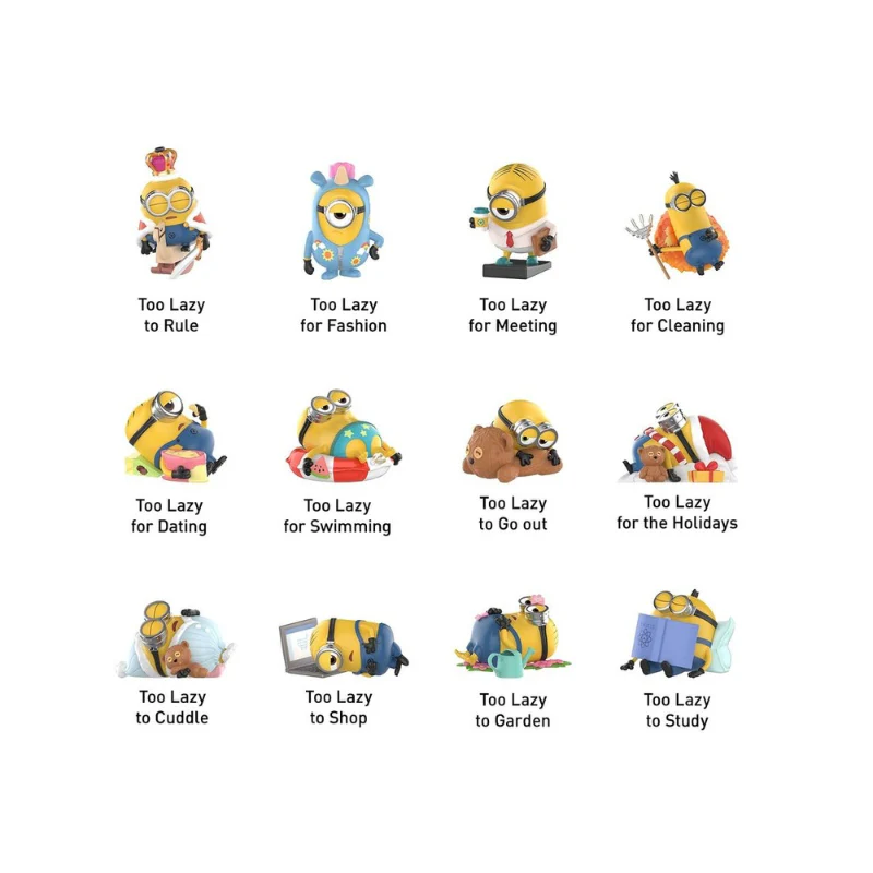 Minions Lazy Every Day Series Figures By Pop Mart - Image 3