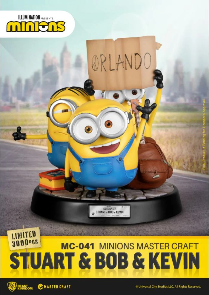 Minions Stuart & Bob & Kevin Master Craft Statue by Beast Kingdom - Image 2
