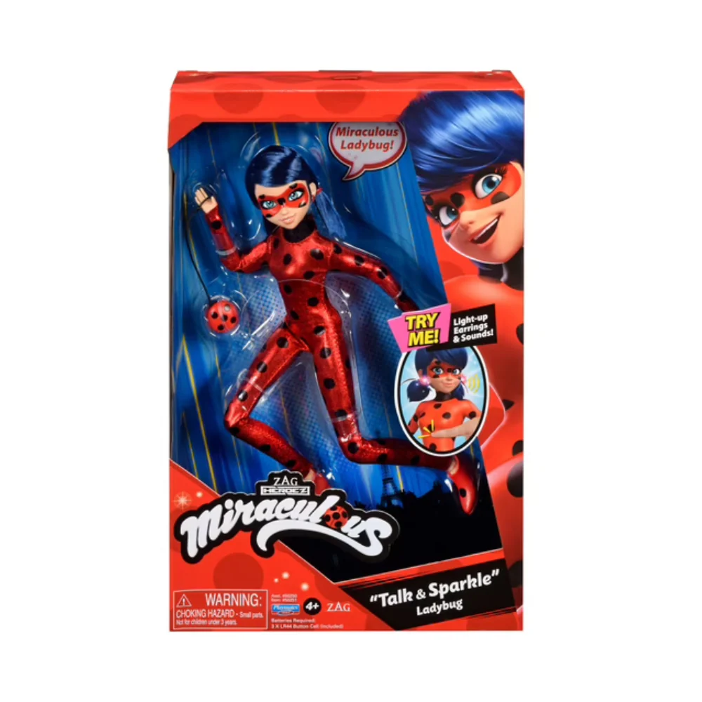 Miraculous Talk and Sparkle Lady Bug Doll