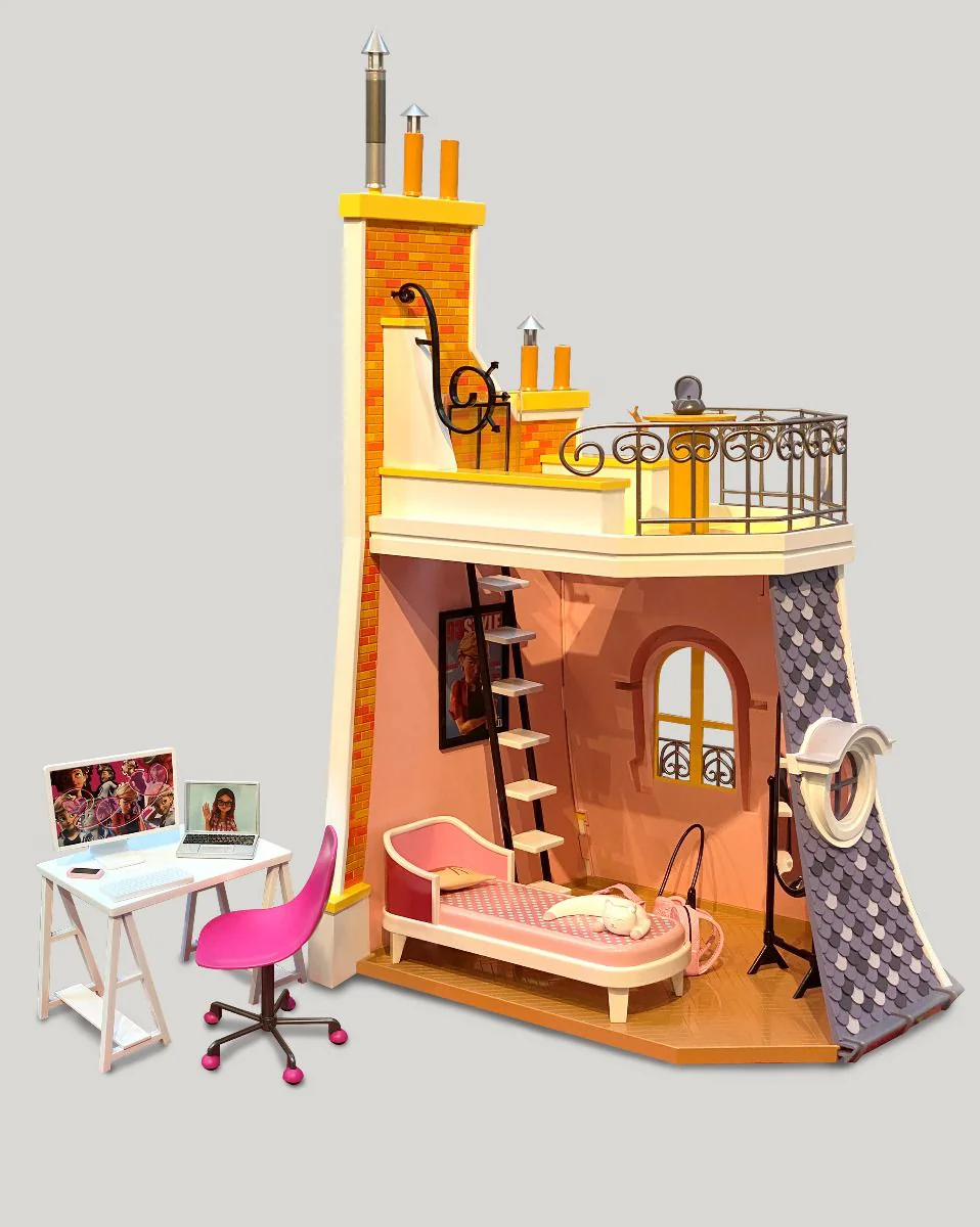 Miraculous Marinette Bedroom And Balcony 2-IN-1 Playset - Image 2