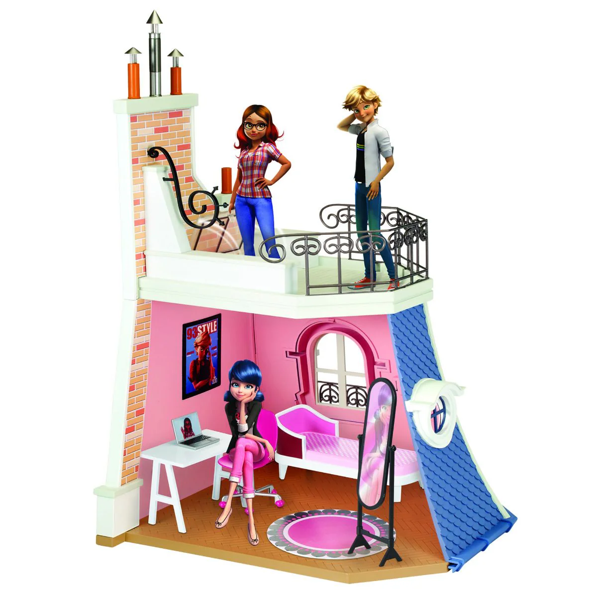 Miraculous Marinette Bedroom And Balcony 2-IN-1 Playset - Image 4