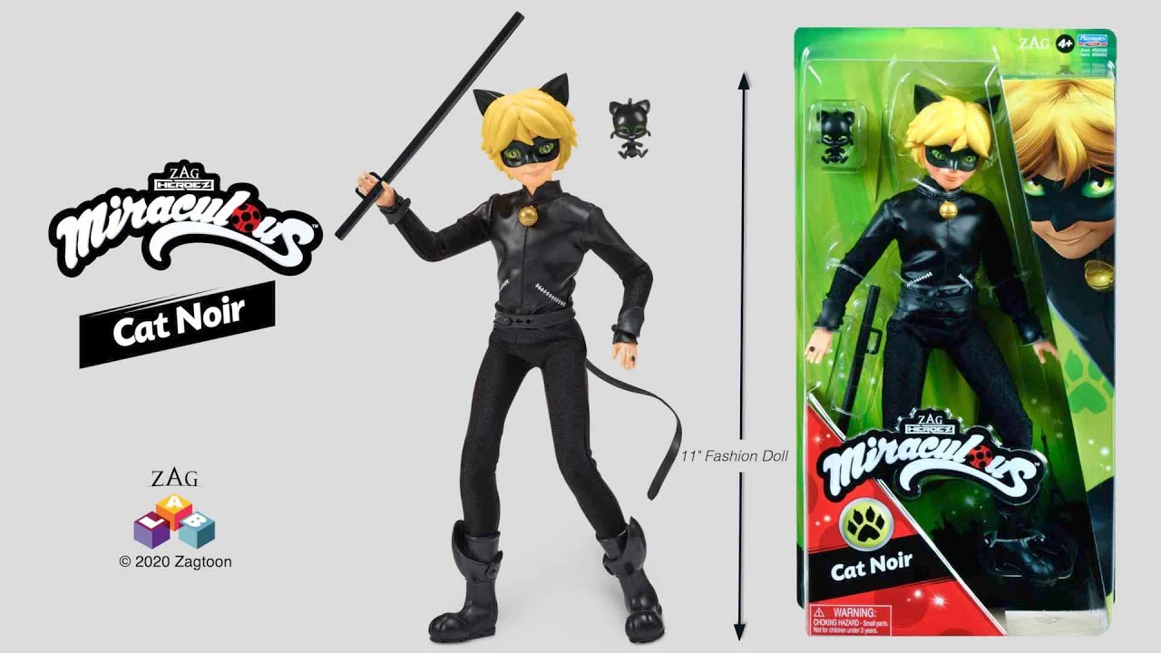 Miraculous Heroez Fashion Doll - Cat Noir - Image 3