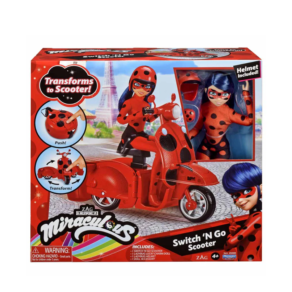 Miraculous Ladybug Switch N Go Scooter with Doll Playset
