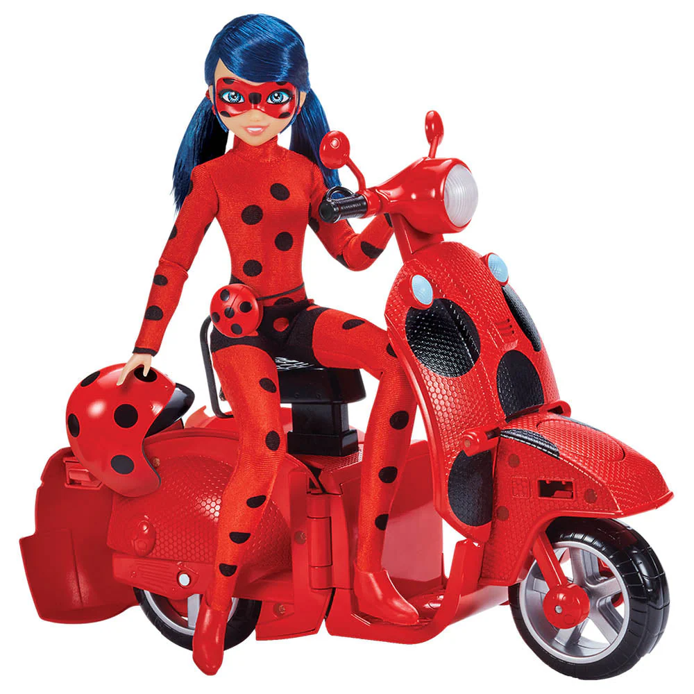 Miraculous Ladybug Switch N Go Scooter with Doll Playset - Image 2